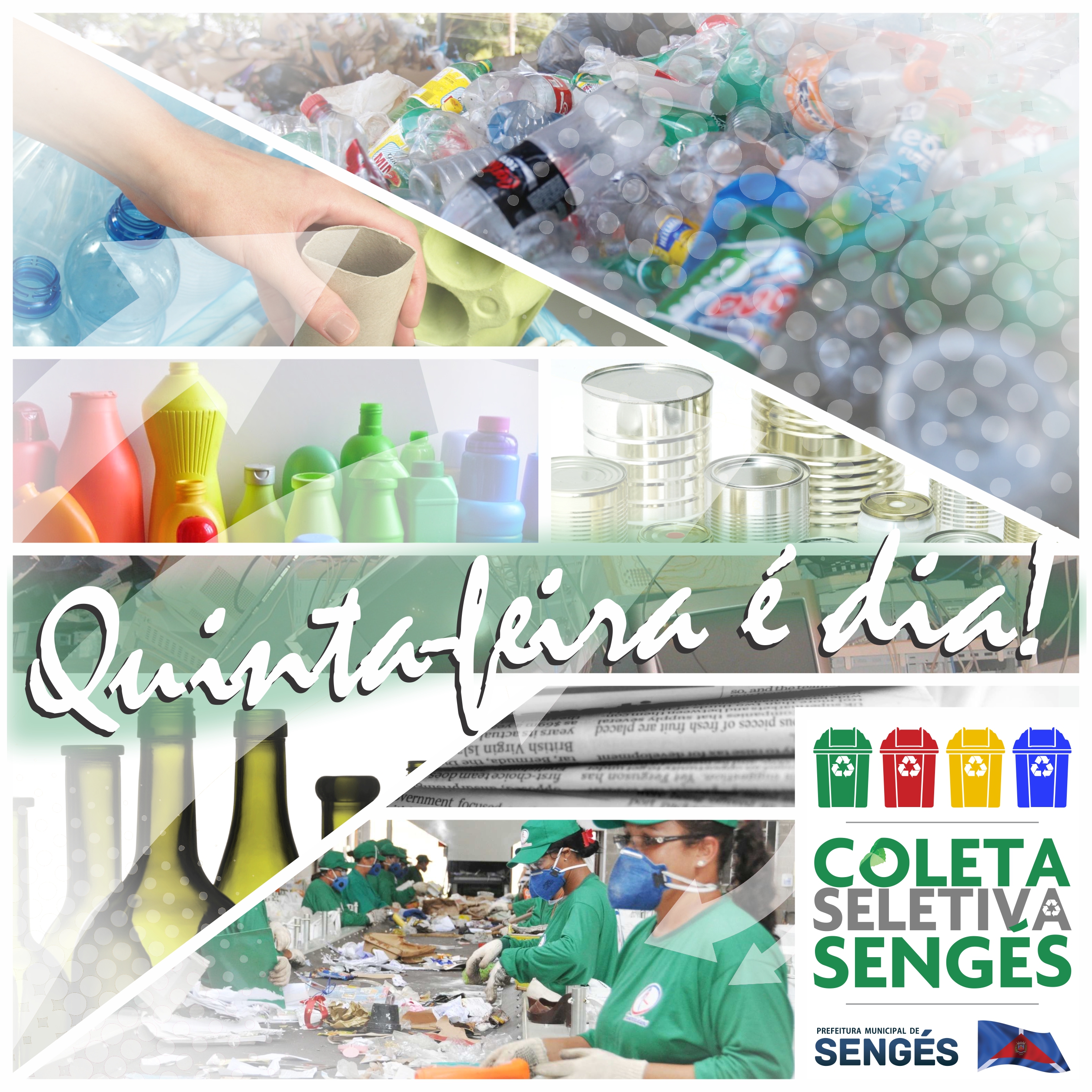 Prefeitura realiza coleta seletiva todas as quintas-feiras